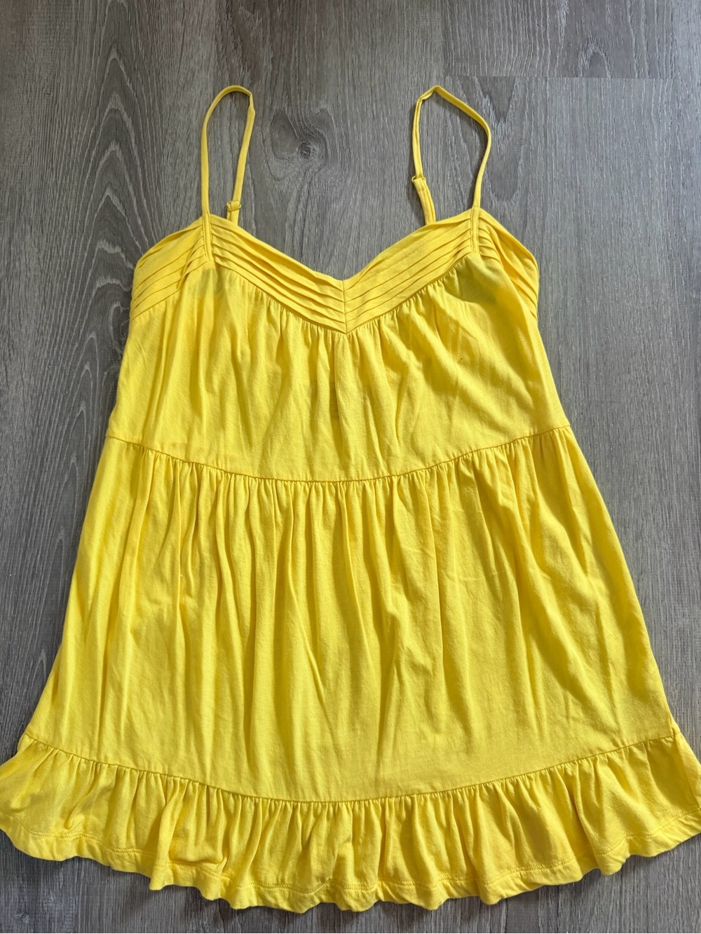 Juicy Couture Yellow Spaghetti-Strap Tiered Camisole